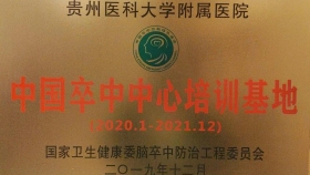 我院卒中工作再创佳绩——喜获贵州唯一“中国卒中中心培训基地”资质