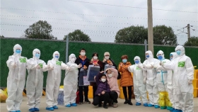 鄂州雷山医院第200名治愈患者出院！全市治愈率为83.28%