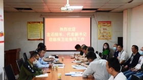 院长左石带队到保卫处调研