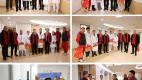 院长左石到中山一院贵州医院慰问春节坚守一线工作人员