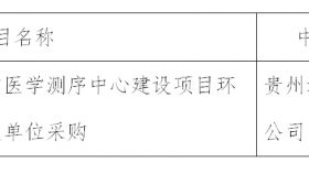 贵州医科大学附属医院关于贵州省医学测序中心建设项目采购环保验收单位的成交公告